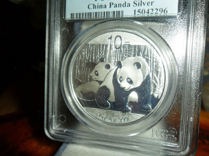 2010 10 Yuan Silver China Panda  RARE MS 70 PCGS Red Flag First Strike - Fresh Stock Dated February 2026