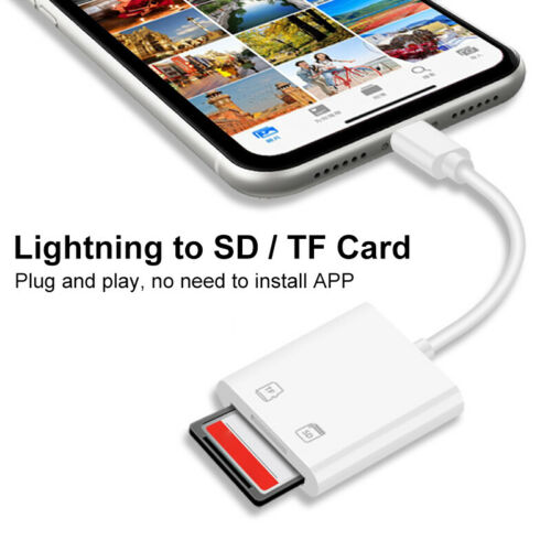 For Apple To Sd Card Camera Reader Tail Adapter Iphone Ipad - Fresh Stock Dated February 2026