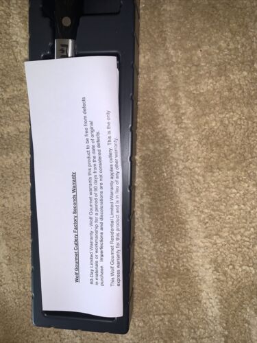 Wolf Gourmet Boning Knife 12”With Handle 7”Blade Length - Fresh Stock Dated December 2025