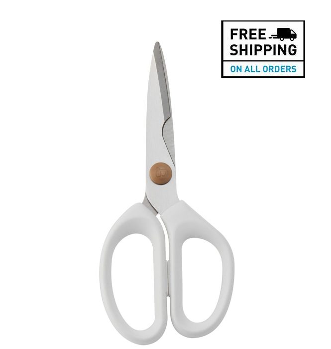 Beautiful 12-piece Kitchen Knife Block Set in White - Fresh Stock Dated December 2025