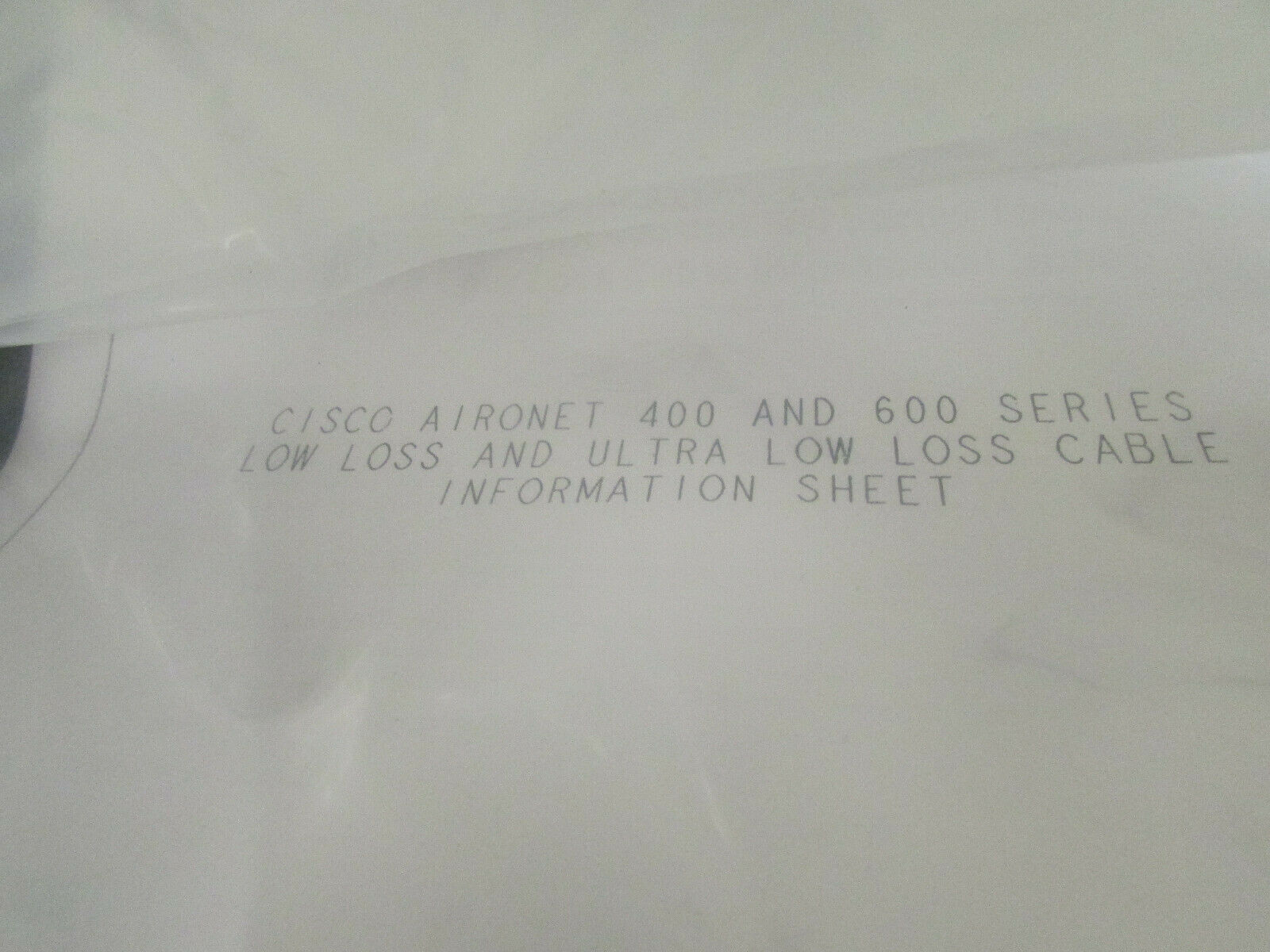 CISCO AIR-CAB005LL-R 20ft LOW-LOSS 2.4GHZ RF CABLE RP-TNC Connectors New - Fresh Stock Dated February 2026
