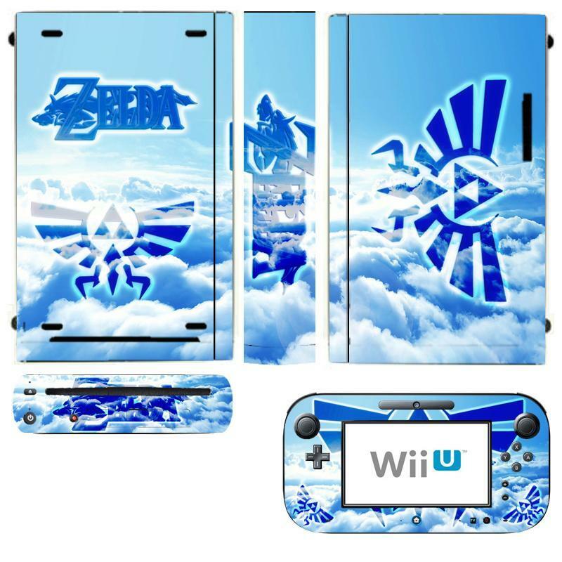 Zelda Skin Sticker Cover for Nintendo Wii U Console & Controller skins - Fresh Stock Dated December 2025