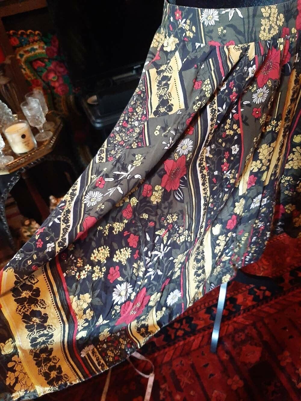 Vintage Handmade Skirt~1970's~ Boho/Cottagecore/Flower Child~ M~ - Fresh Stock Dated March 2026