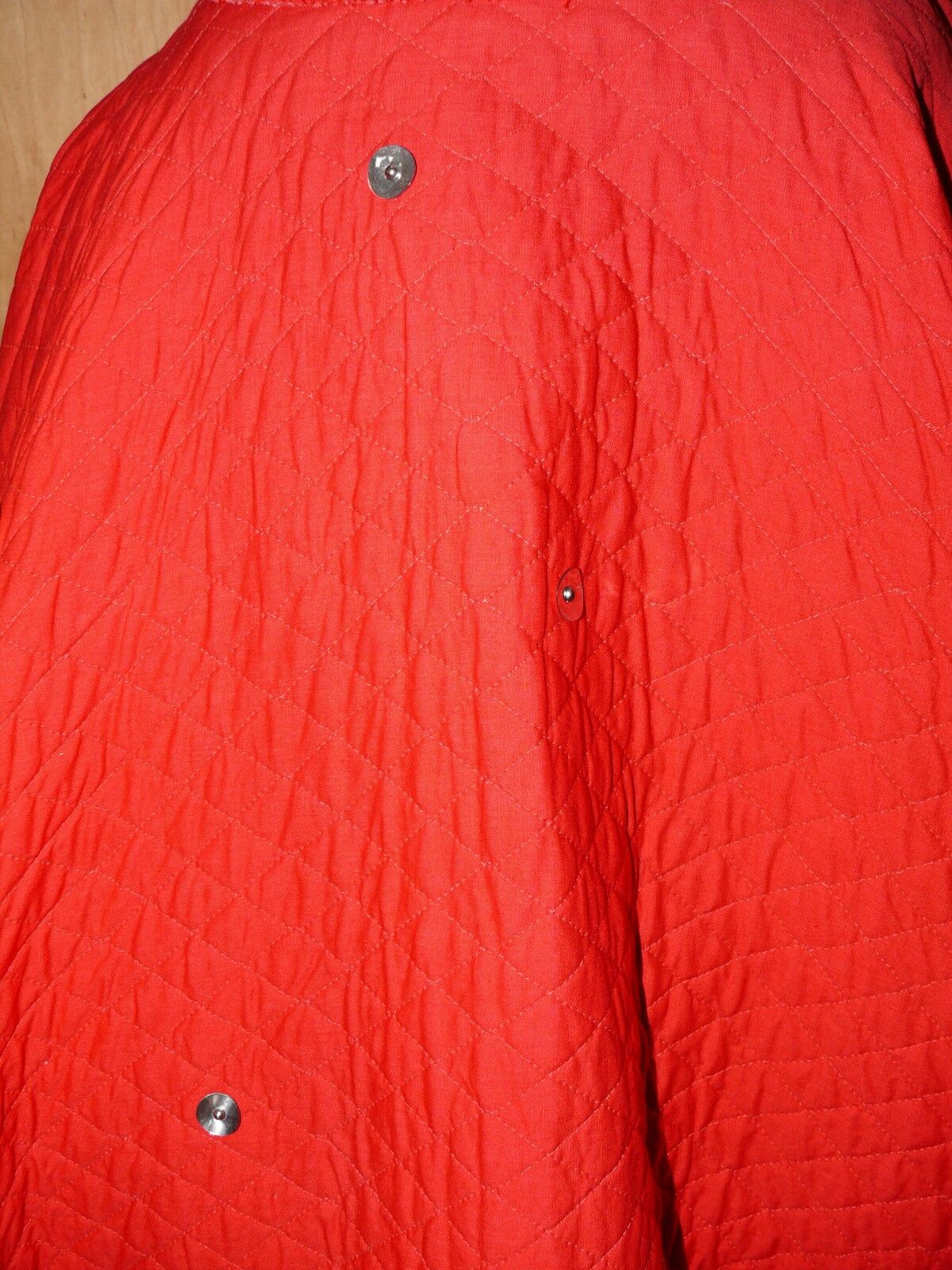 1950`s Red Full Circle Quilted Cotton Skirt With Studs Big Band Fun - Fresh Stock Dated February 2026