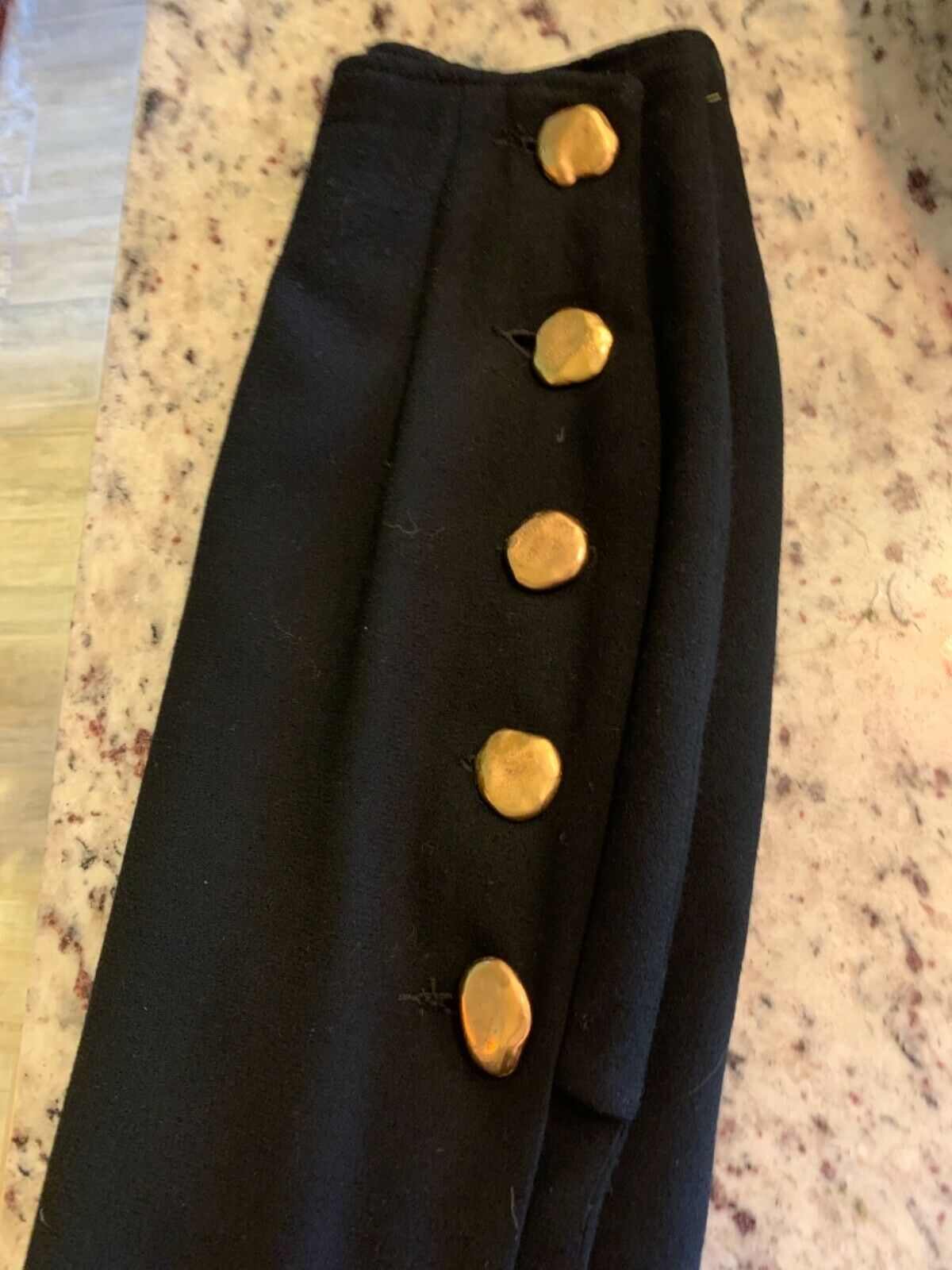 TODD OLDHAM Runway wool skirt black small Vintage Minimalist Art to wear MIDI - Fresh Stock Dated February 2026