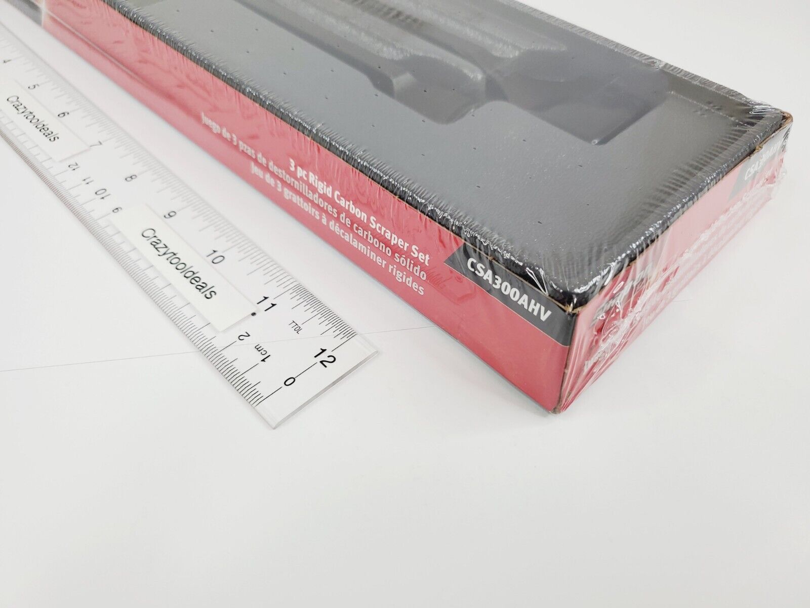 Snap On Tools NEW CSA300AHV 3 Piece Hi-Viz Hard Handle Rigid Carbon Scraper Set - Fresh Stock Dated February 2026