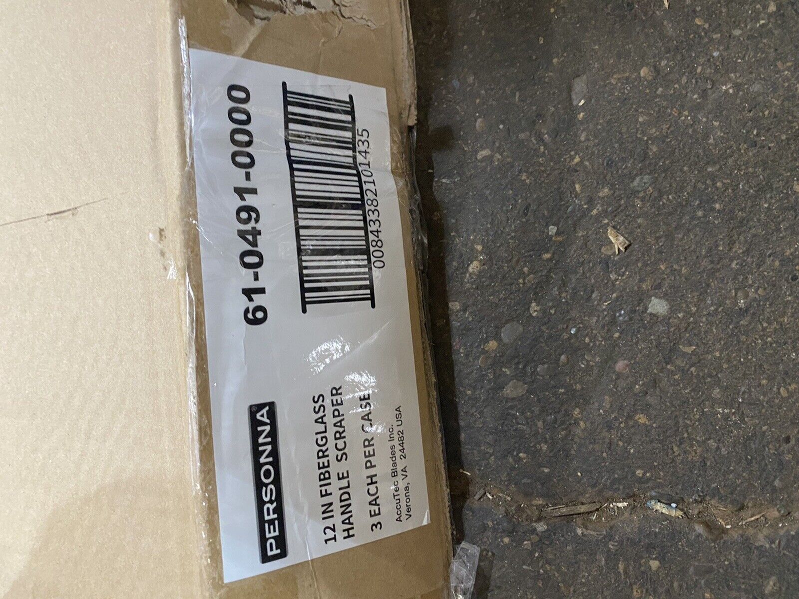 (3 Pack) Personna 12-Inch Steel Floor Scraper W/ 52-Inch Handle - Fresh Stock Dated February 2026