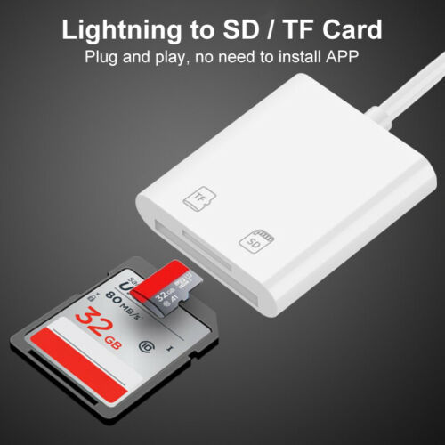 For Apple To Sd Card Camera Reader Tail Adapter Iphone Ipad - Fresh Stock Dated February 2026