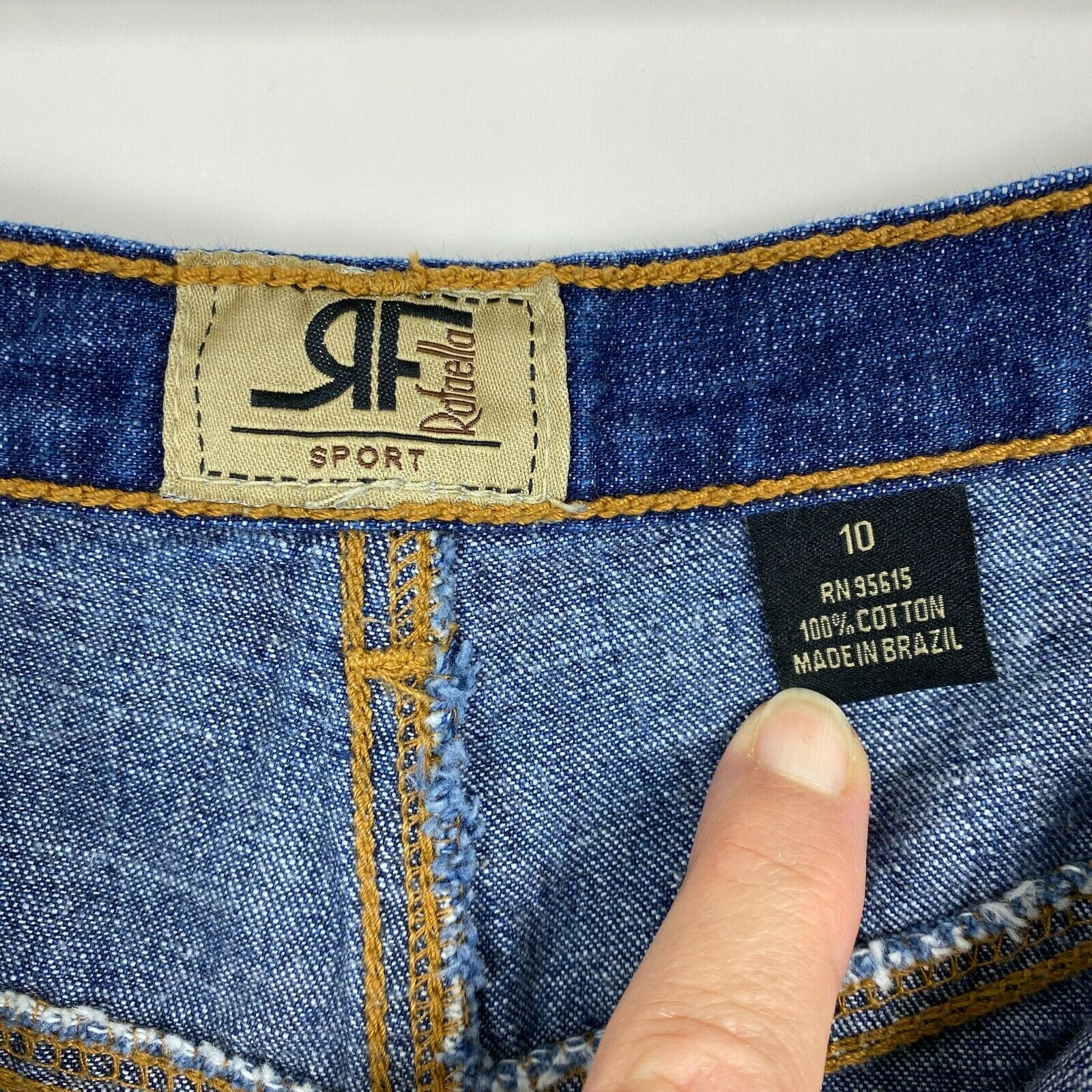 Vintage Rafaella Sport 10 Blue Denim Maxi Skirt Women Pockets Modest 100% Cotton - Fresh Stock Dated March 2026