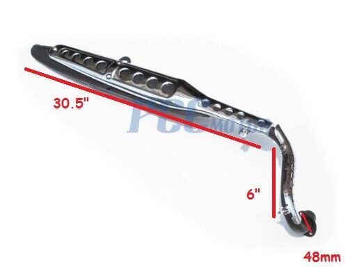 EXHAUST MUFFLER with Heat Shield FOR MINI TRAIL CT70 - Fresh Stock Dated February 2026