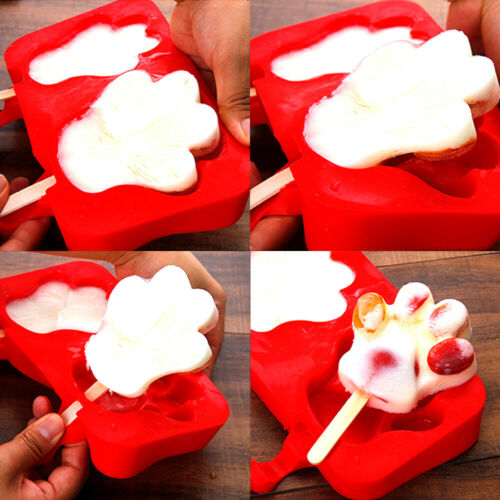 Silicone Ice Cream Mold Frozen Ice Lolly Maker Mould Tray  DIY Juice Popsicle - Fresh Stock Dated February 2026