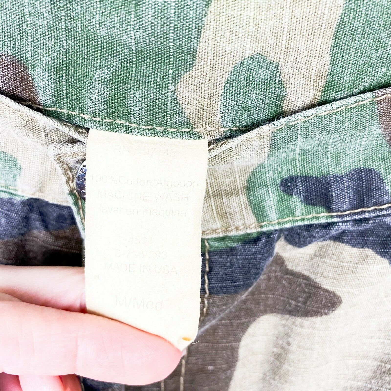 Vintage Y2K camo low rise Jean PSJ Camouflage Print Mini Skirt Size Medium - Fresh Stock Dated February 2026