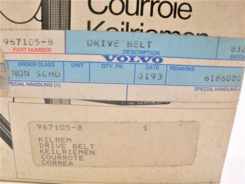 Volvo Penta 967105-8 Marine Boat Engine Motor Drive Alternator V-Belt *NEW*OEM* - Fresh Stock Dated February 2026