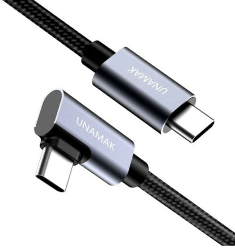 USB C to C Cable 10FT 100W UNAMAK Type C Fasting Charging 10ft, Black - Fresh Stock Dated February 2026