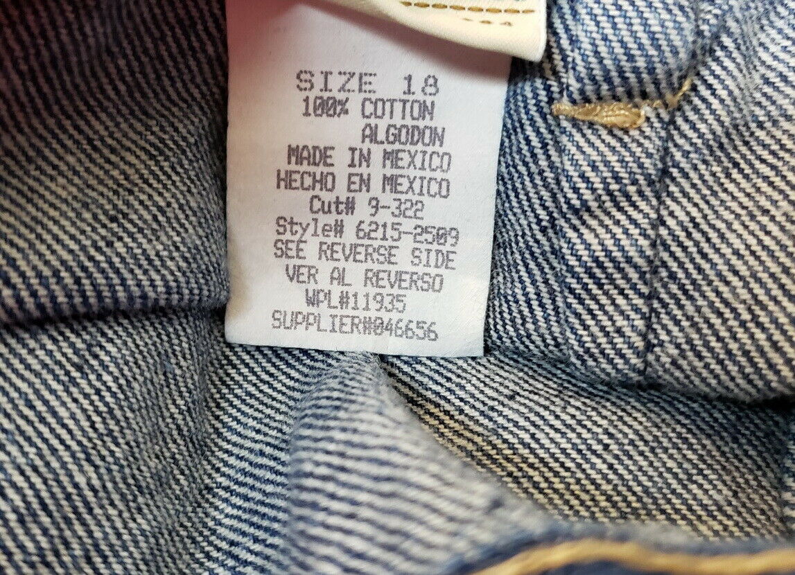 Vintage 90s Skirt Blue Denim Straight Modest Women's 18 St. John's Bay - Fresh Stock Dated February 2026