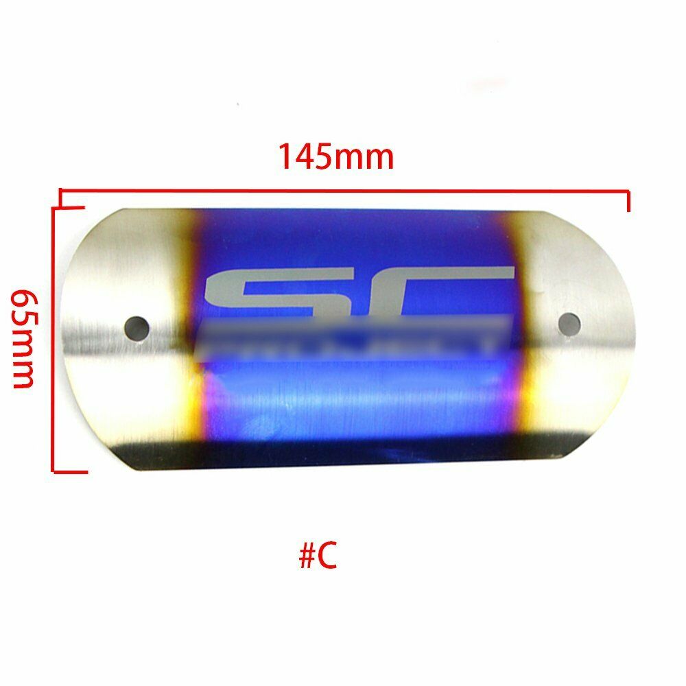 Motorcycle Exhaust Middle Pipe Heat Shield Link Cover Muffler Protector Guard #C - Fresh Stock Dated February 2026