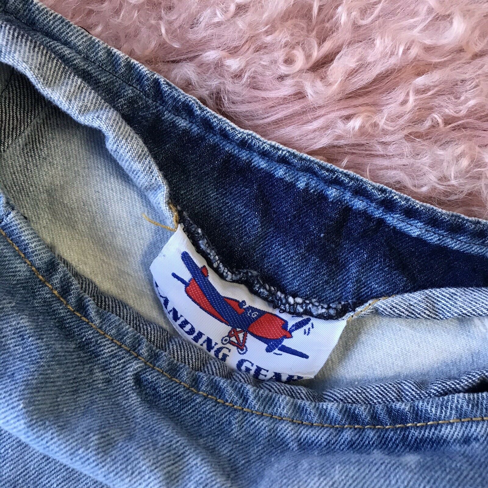 Vintage 80's Acid Wash Denim Ruffle Skirt Rad 1980's Women's Small - Fresh Stock Dated February 2026