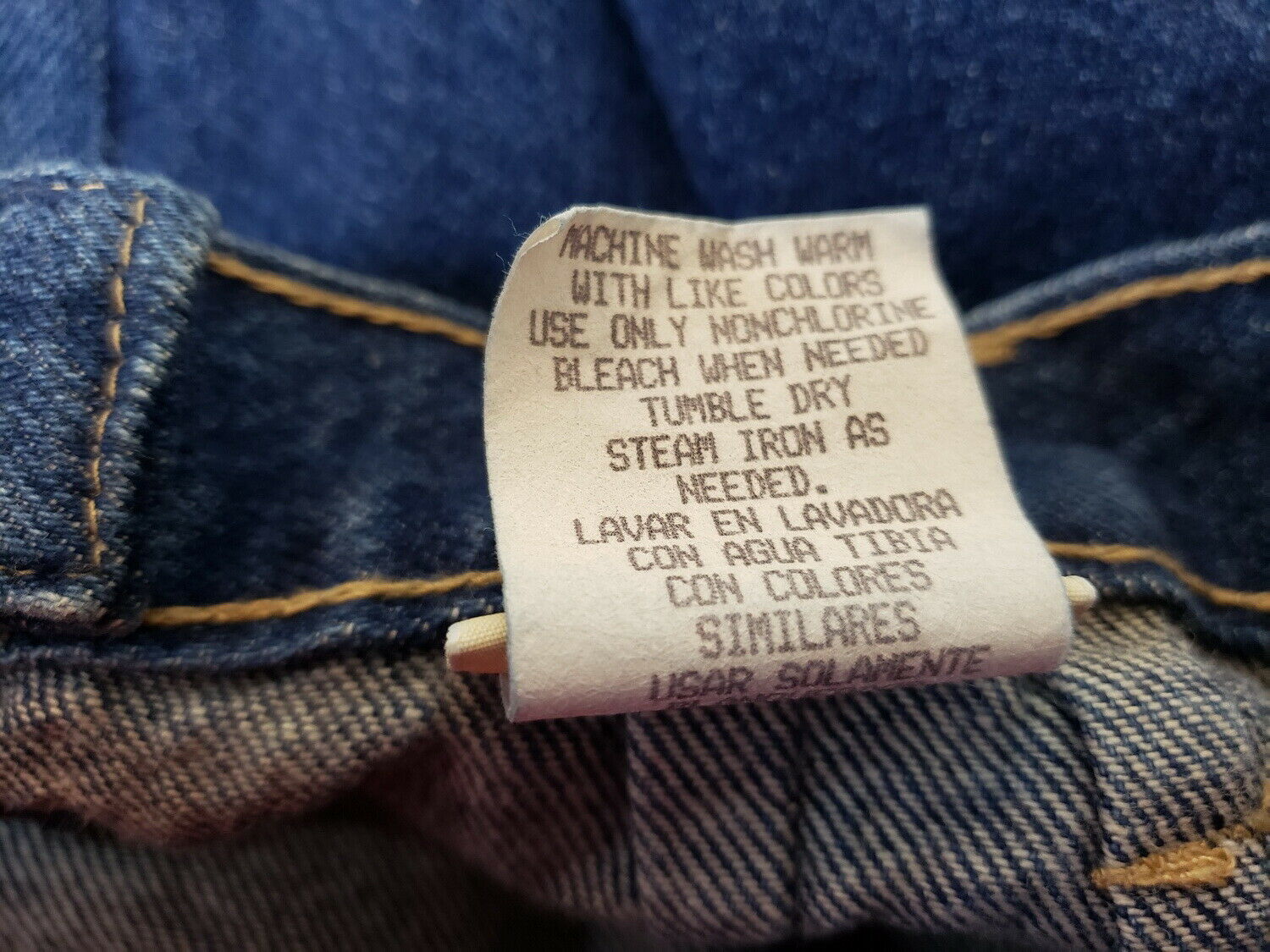 Vintage 90s Skirt Blue Denim Straight Modest Women's 18 St. John's Bay - Fresh Stock Dated February 2026