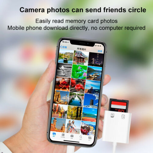 For Apple To Sd Card Camera Reader Tail Adapter Iphone Ipad - Fresh Stock Dated February 2026
