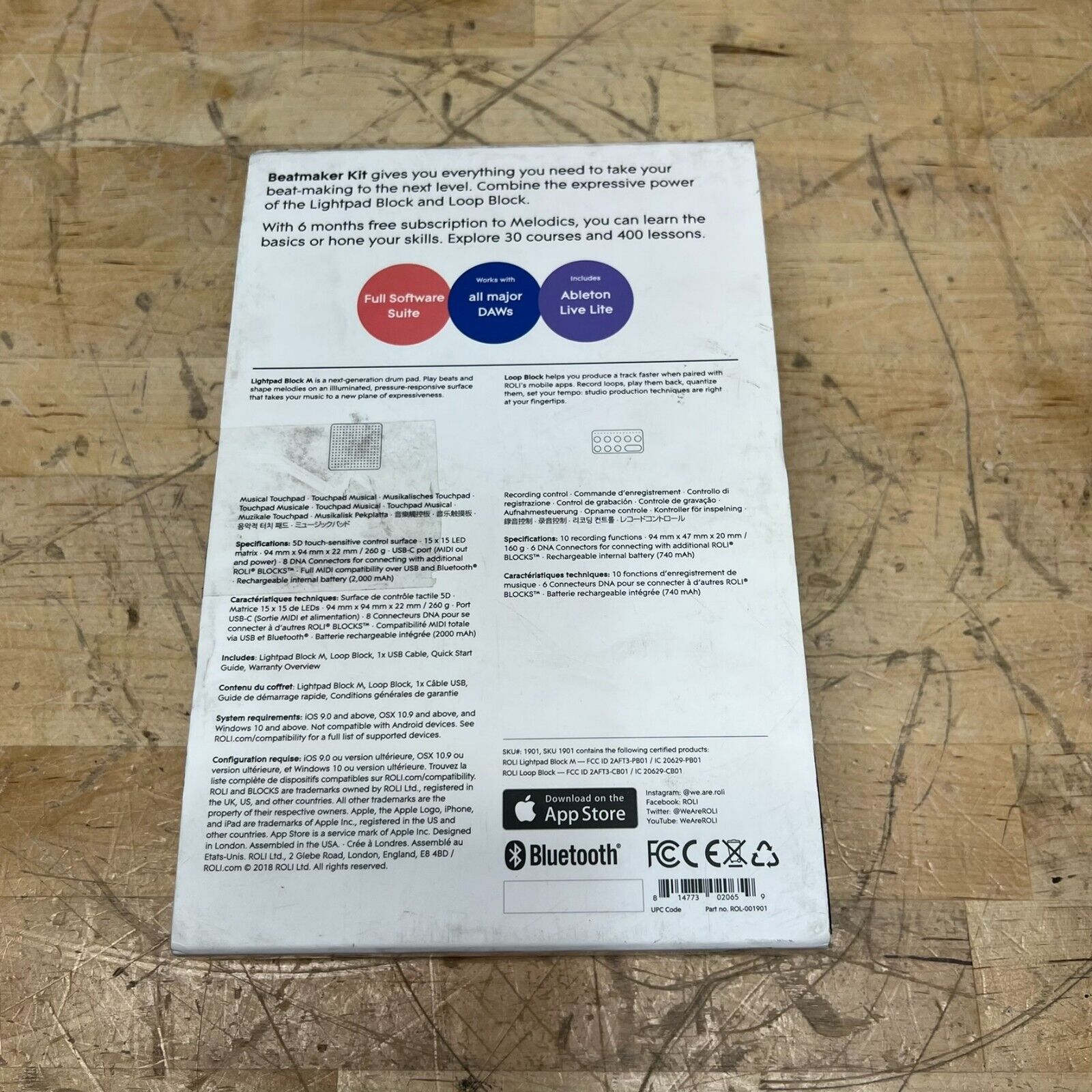 Roli beatmaker kit (Lightpad block + Loop block) TESTED AND WORKING - Fresh Stock Dated February 2026