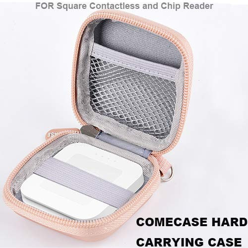 Comecase Chip Card Reader Scanner Case, Hard Carrying Bag Holder Rose Gold - Fresh Stock Dated February 2026