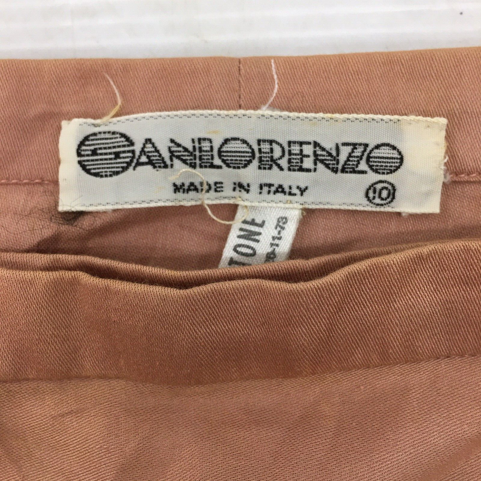 VTG 70s Sanlorenzo Italy Muted Pink Gold Glitter Pleated Maxi Skirt Womens 10 - Fresh Stock Dated March 2026