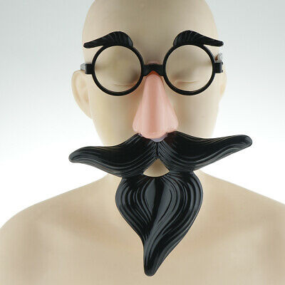 Funny Eyebrows Beard Nose Glasses Halloween Costume Props Photo Booth Props - Fresh Stock Dated February 2026