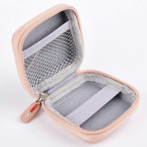 Comecase Chip Card Reader Scanner Case, Hard Carrying Bag Holder Rose Gold - Fresh Stock Dated February 2026