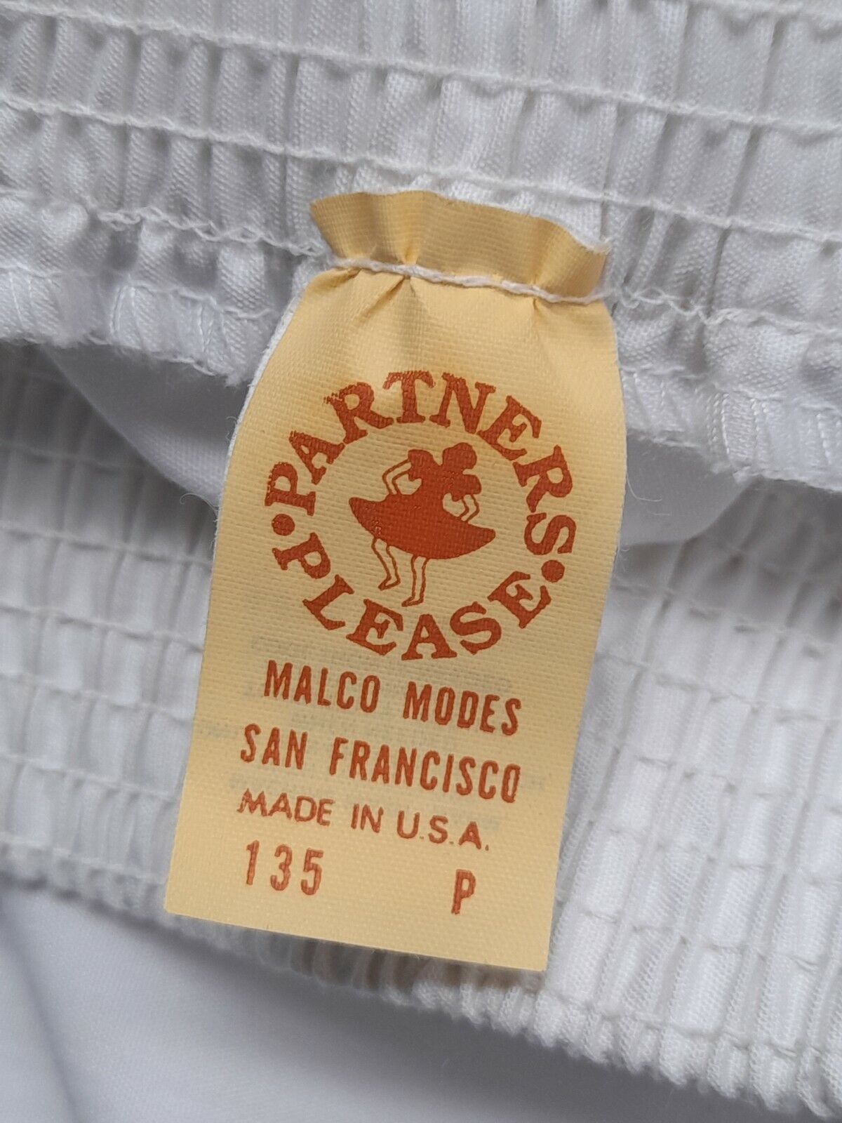 Vtg Circle Malco Modes Partners Please Skirt Sz S Christmas Poinsettia White - Fresh Stock Dated December 2025