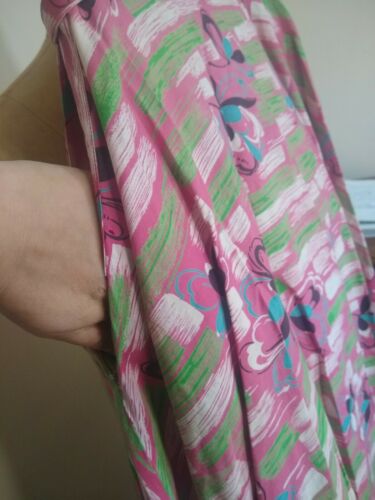 Vintage Tropical Floral Print Skirt handmade xs - Fresh Stock Dated December 2025