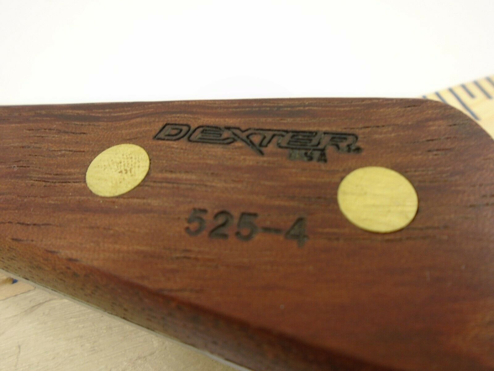 Dexter USA 4in Scraper Forged Angled Hi Carbon Blade Bolster 525-4 Wood Handle - Fresh Stock Dated February 2026