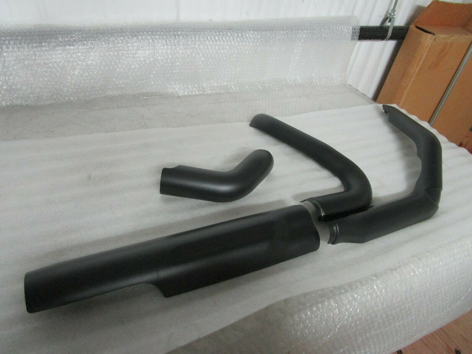 17-21 Harley Davidson Touring Exhaust Heat Shields BLACK - Fresh Stock Dated February 2026