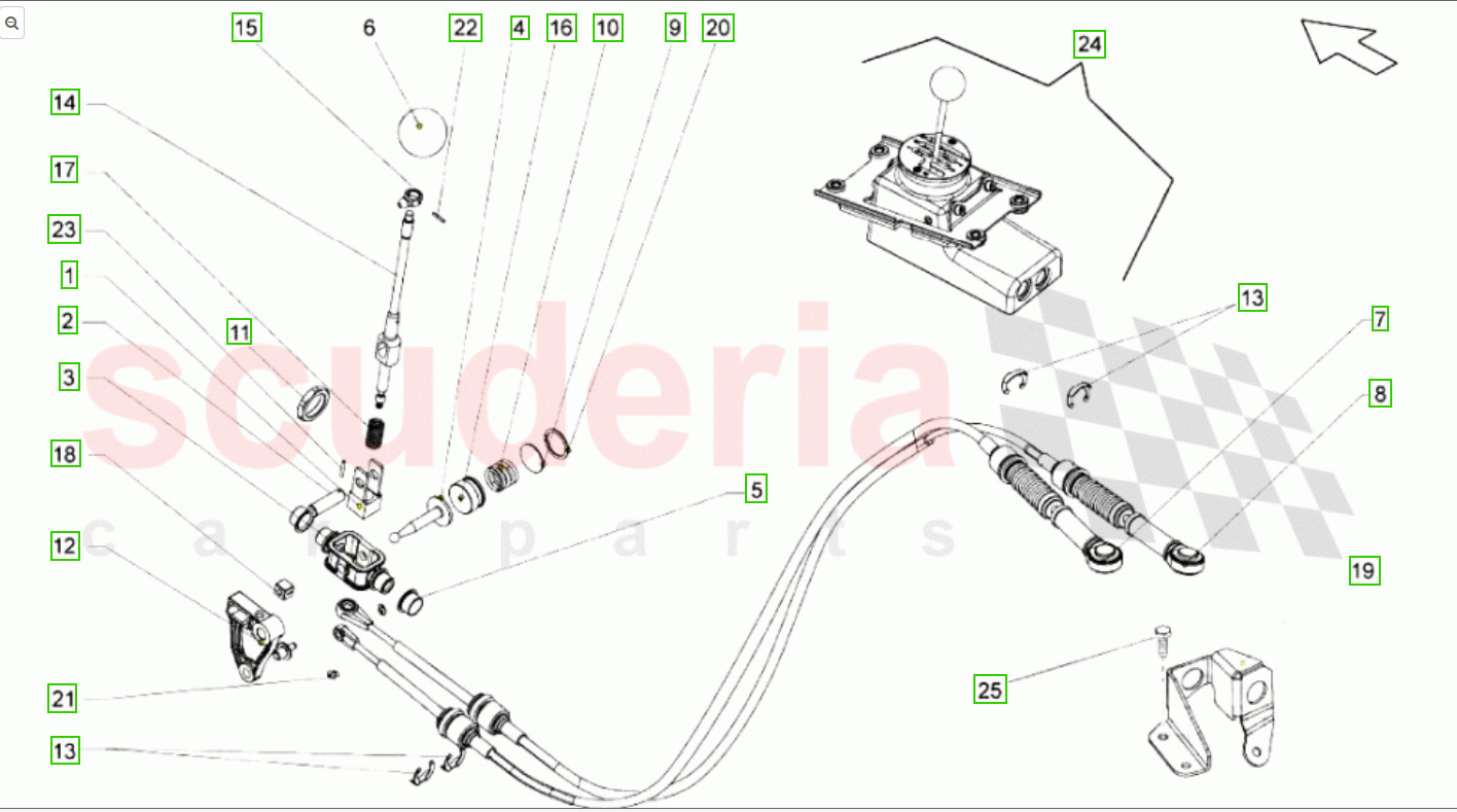 Lamborghini Gallardo Huracan V10 6 Speed Manual Shifter & cables ,000 - Fresh Stock Dated February 2026