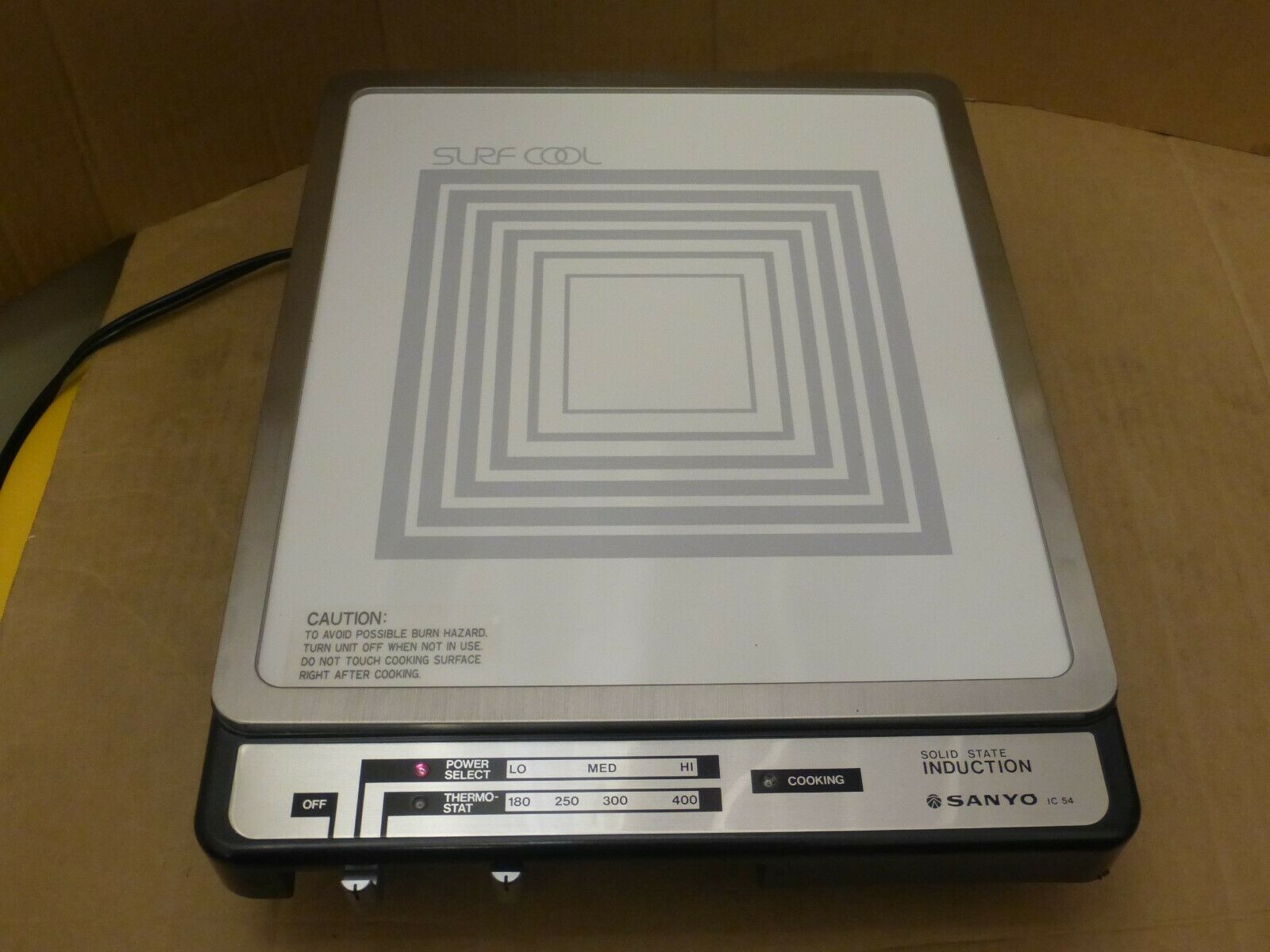 Sanyo Surf Cool Portable Induction Cooktop Vintage Very RARE - Fresh Stock Dated December 2025