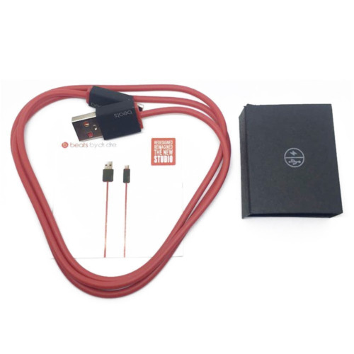 Replacement USB Charger for Wireless Beats by Dr Dre and Pill Black/Red - Fresh Stock Dated February 2026