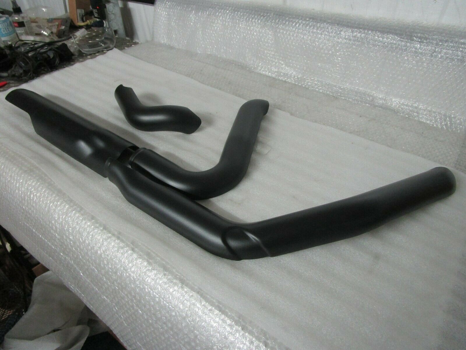 17-21 Harley Davidson Touring Exhaust Heat Shields BLACK - Fresh Stock Dated February 2026