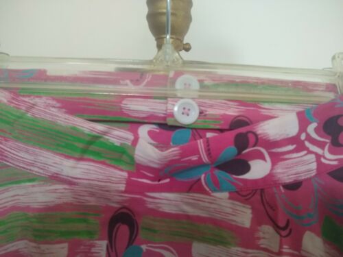 Vintage Tropical Floral Print Skirt handmade xs - Fresh Stock Dated December 2025