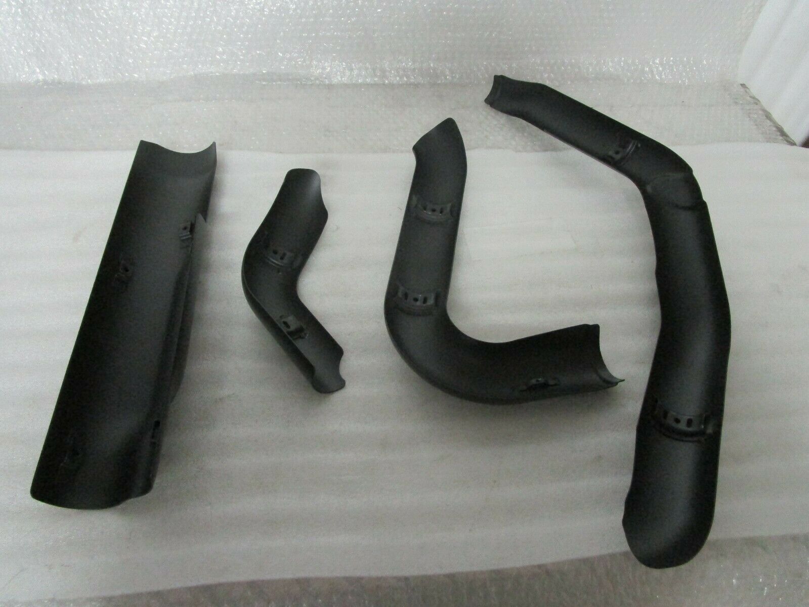 17-21 Harley Davidson Touring Exhaust Heat Shields BLACK - Fresh Stock Dated February 2026