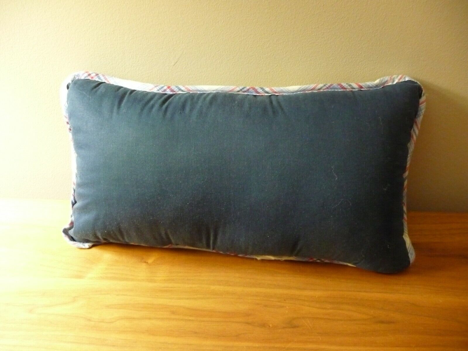 Decorative Airplane Red and Blue Pillow 16-1/2” x 9” - Fresh Stock Dated February 2026