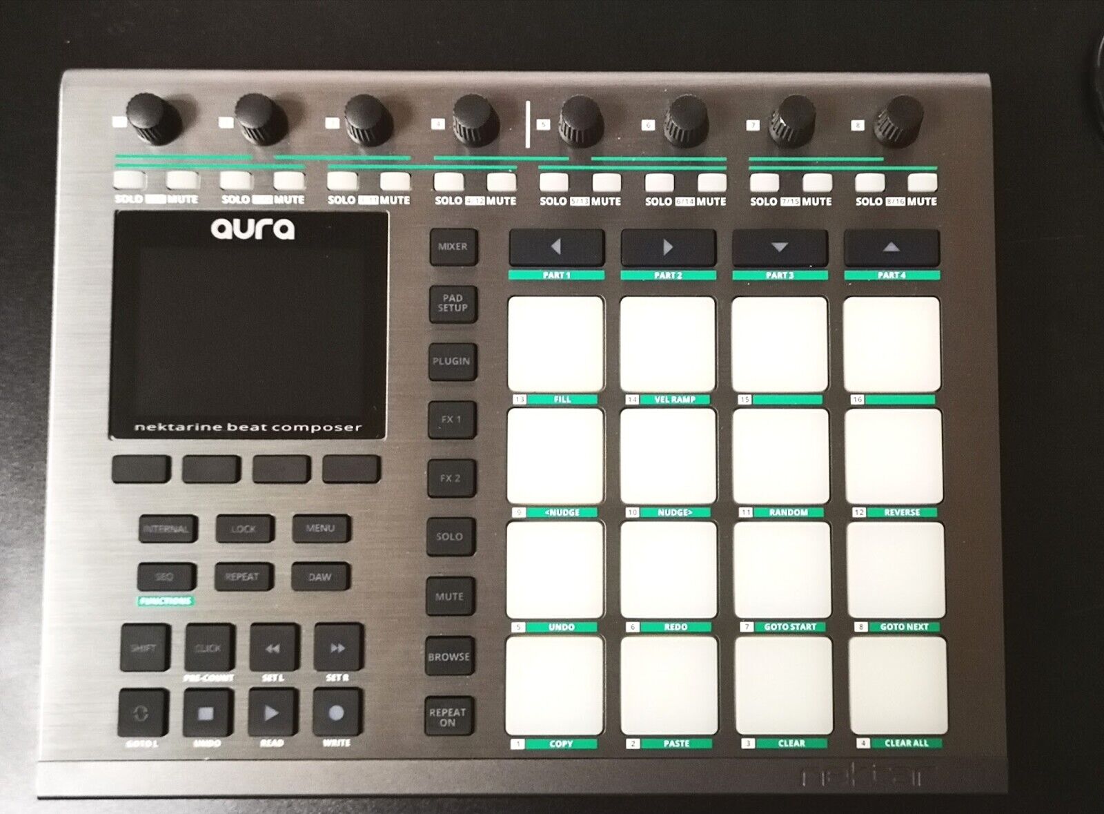 Nektar Aura USB MIDI Pad Controller Near unused English Manual - Fresh Stock Dated February 2026