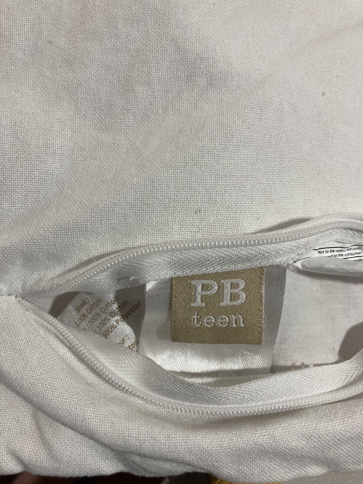 Pottery Barn Teen Euro Shams Embroidered Pom Pom Trim Pink Orange Yellow Lot 2 - Fresh Stock Dated February 2026