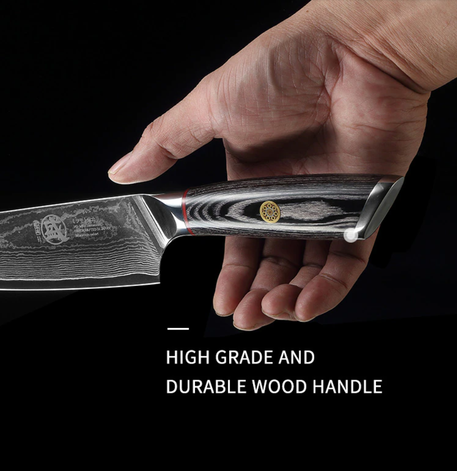 Premium Quality Japanese Knife Chef Knives MITSUMOTO SAKARI Damascus Steel Handc - Fresh Stock Dated December 2025