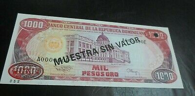 Dominican Republic 5-50-100-500-1000 Pesos 1980 Specimen TDLR Uncirculated - Fresh Stock Dated December 2025