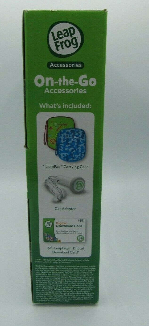 Leap Frog Leap Pad 2 On-the-go Bundle Camo Blue Carrying Case - Fresh Stock Dated February 2026
