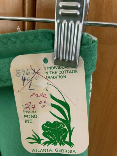 Vintage The Frog Pond L Fits M Green Floral Appliqué Wrap Skirt NWT - Fresh Stock Dated February 2026