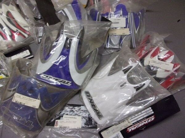 20 Assorted NOS Vintage O'Neal Helmet Parts - Fresh Stock Dated February 2026