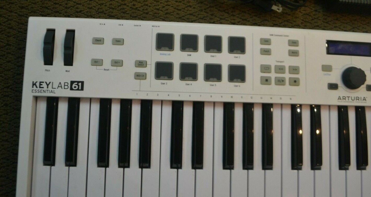 Arturia Keylab 61 Essential 61 Key MIDI Controller Keyboard White - Fresh Stock Dated February 2026