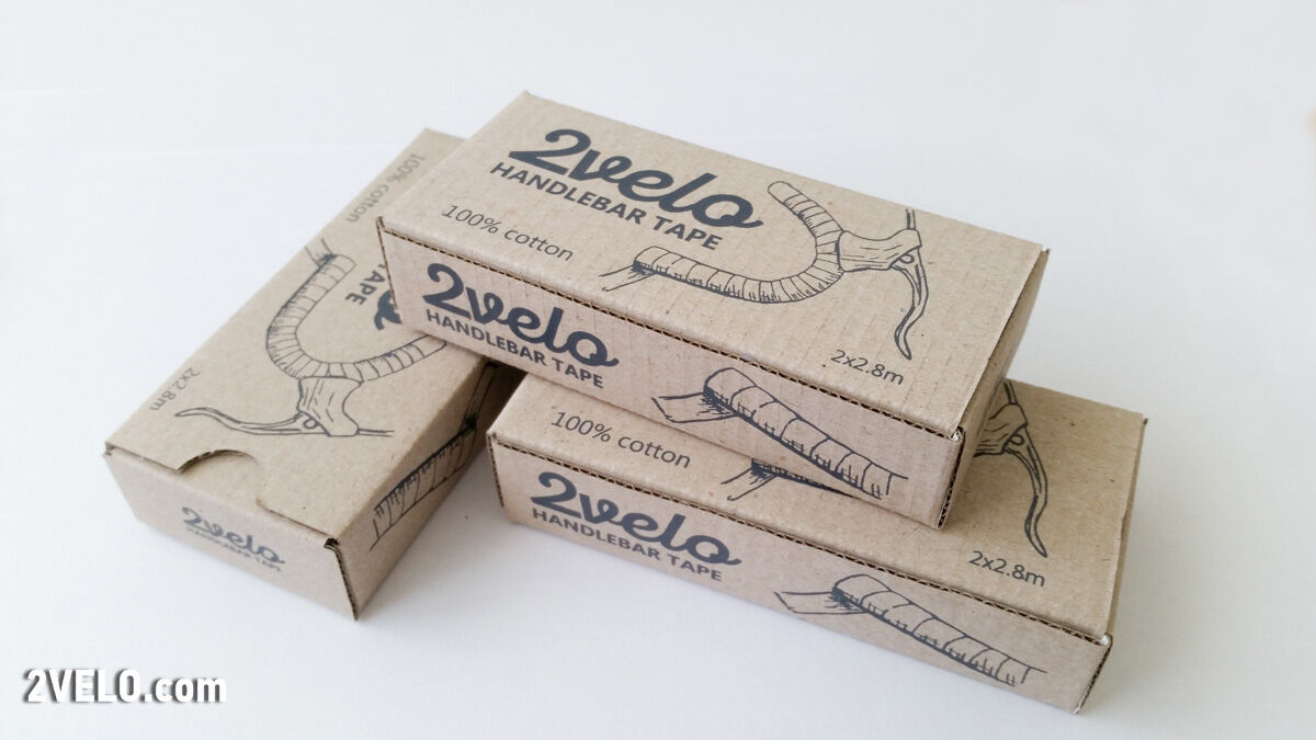 2Velo TOP COTTON Vintage HANDLEBAR TAPE white - Fresh Stock Dated December 2025