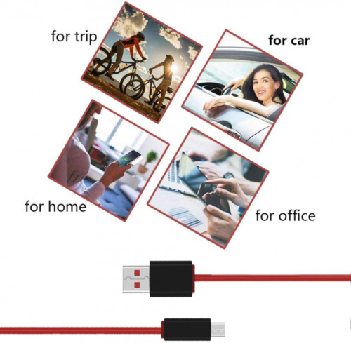 Replacement USB Charger for Wireless Beats by Dr Dre and Pill Black/Red - Fresh Stock Dated February 2026