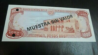 Dominican Republic 5-50-100-500-1000 Pesos 1980 Specimen TDLR Uncirculated - Fresh Stock Dated December 2025
